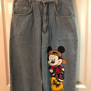 Vintage Mickey Mouse jeans. Never worn. Mid 90’s